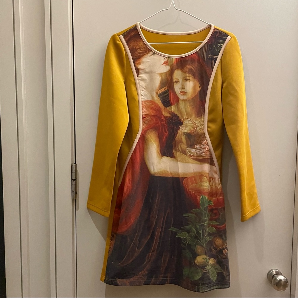 Oil painting dress